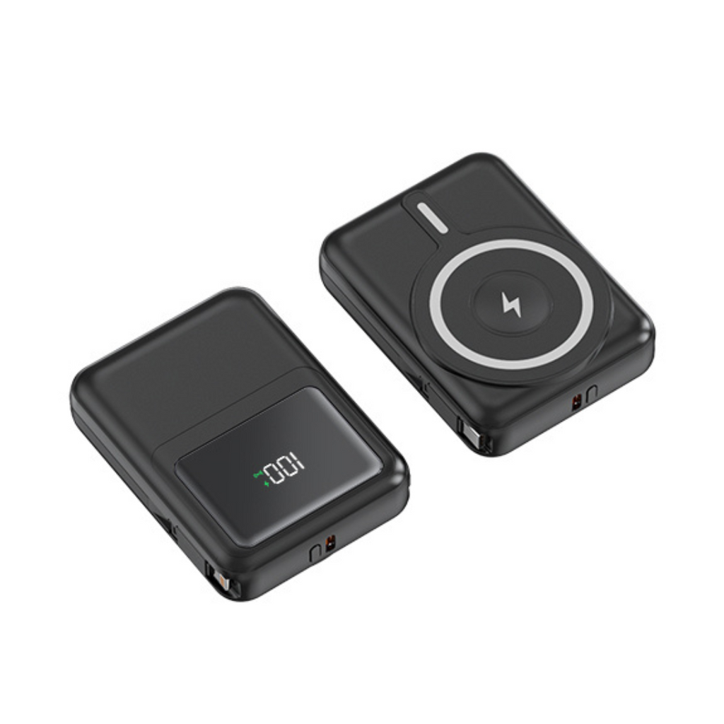 MagLink Pro 10K - Fast-Charging, Built-in Cable, MagSafe PowerBank for iPhone, Galaxy, Smartphones, Tablets