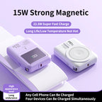MagLink Pro 10K - Fast-Charging, Built-in Cable, MagSafe PowerBank for iPhone, Galaxy, Smartphones, Tablets
