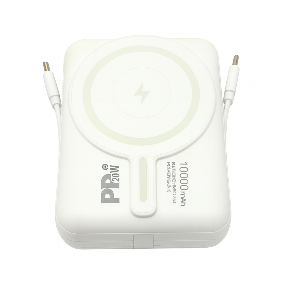 MagLink Pro 10K - Fast-Charging, Built-in Cable, MagSafe PowerBank for iPhone, Galaxy, Smartphones, Tablets